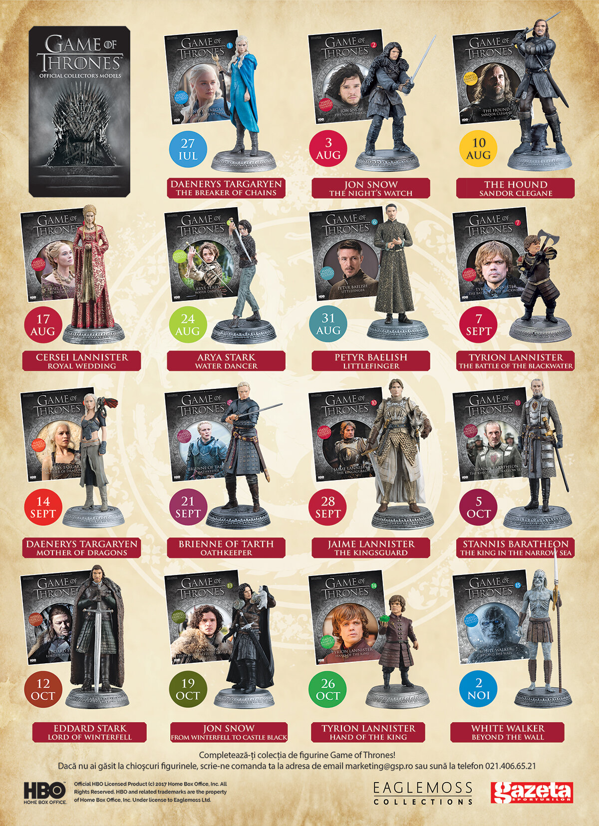 White Walker - noua figurină originală în colecția Game of Thrones!