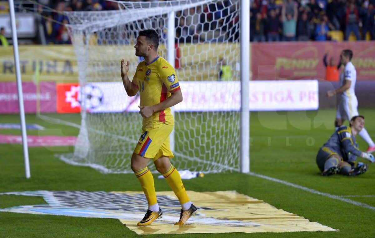 FOTO + VIDEO Dedicație pentru Daum » România a învins-o pe Kazahstan, scor 3-1, iar Budescu a făcut spectacol 