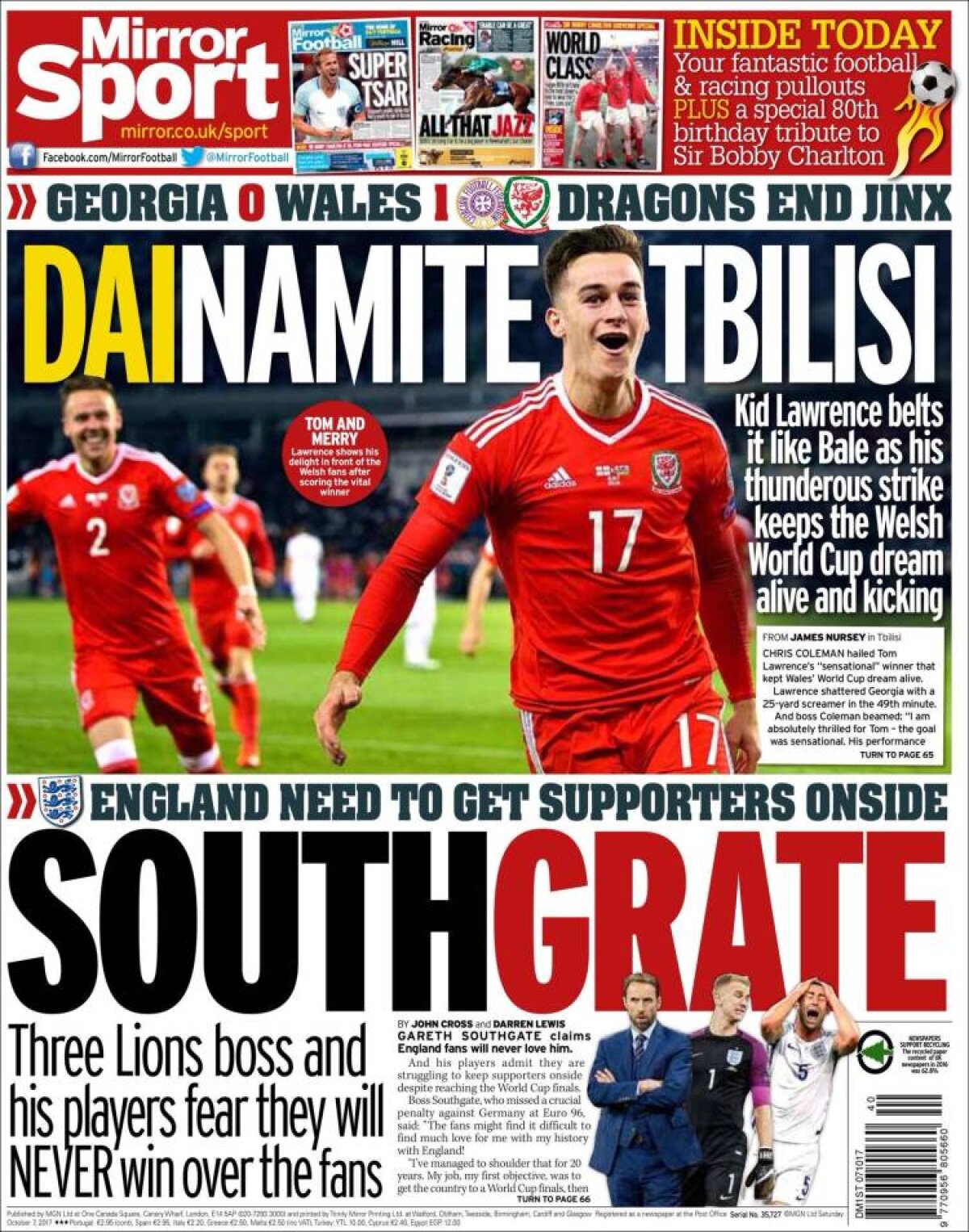 Ce scriu azi ziarele de sport din lume (7 octombrie 2017)