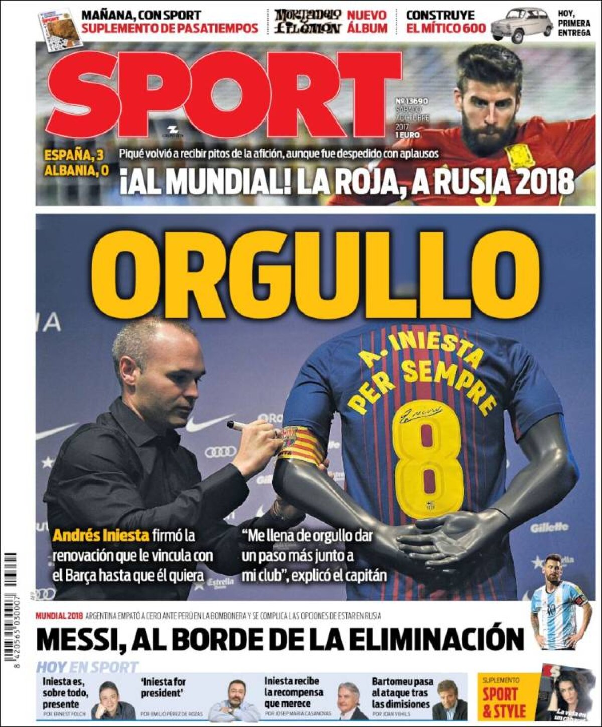 Ce scriu azi ziarele de sport din lume (7 octombrie 2017)