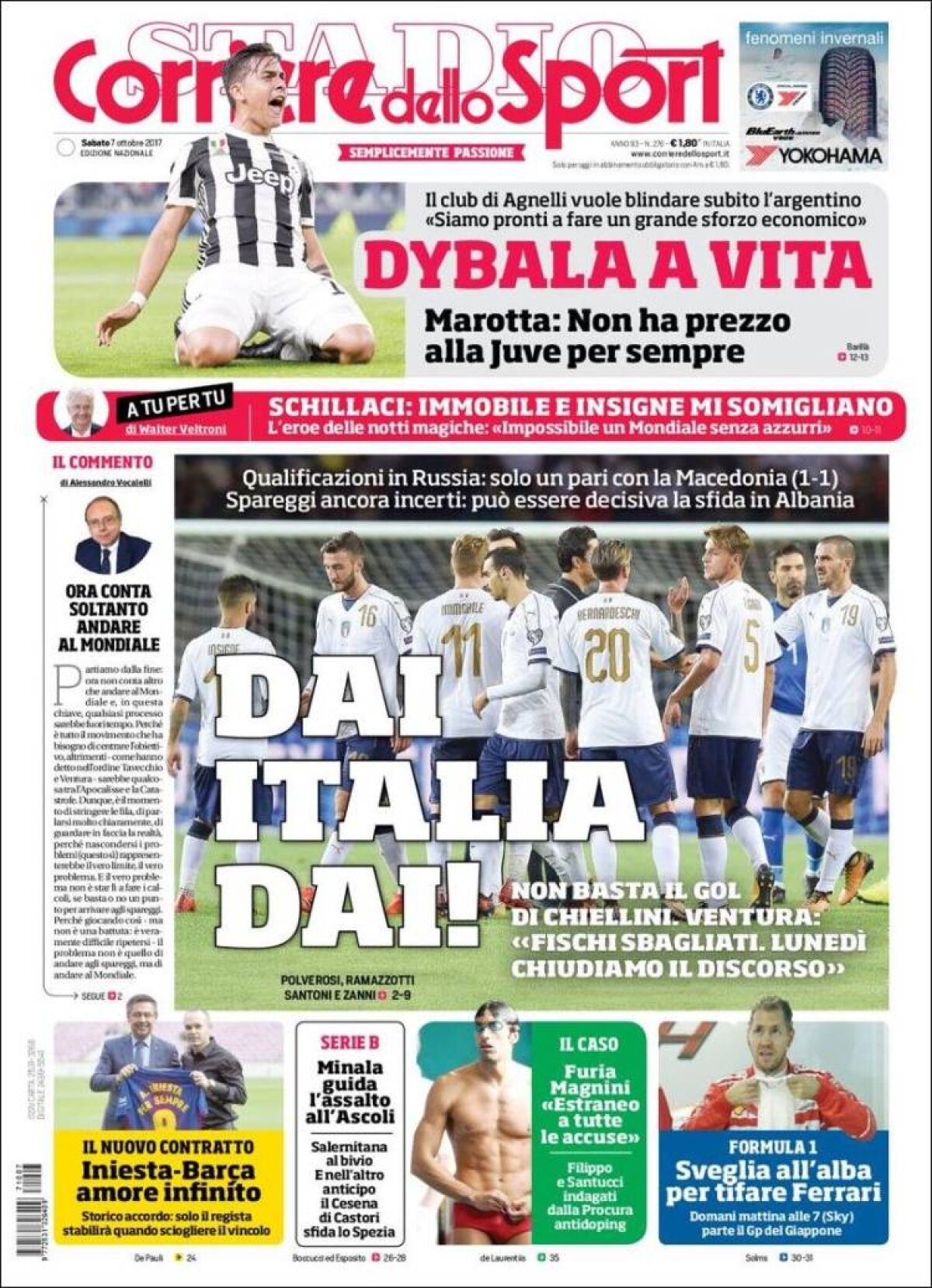 Ce scriu azi ziarele de sport din lume (7 octombrie 2017)