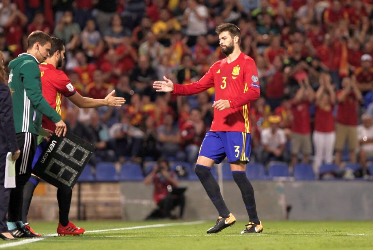 VIDEO+FOTO De la fluierături la aplauze » Pique s-a împăcat cu fanii spanioli