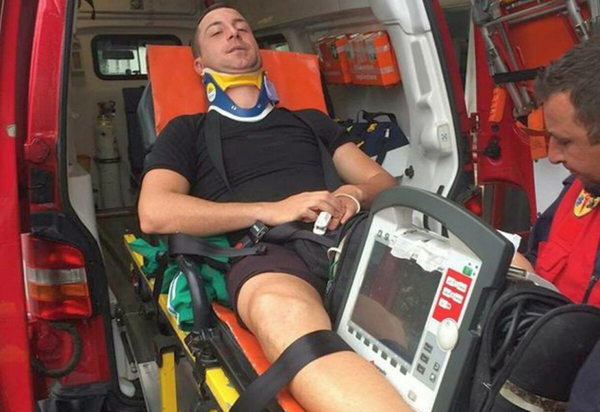 VIDEO+FOTO Arbitru bătut la un meci din Liga a 4-a! A ajuns de urgență la spital: "Îl voi da în judecată și toți banii îi voi dona unei case de copii"