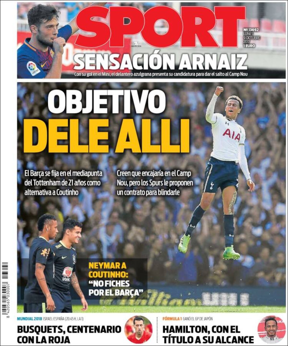 Ce scriu azi ziarele de sport din lume (9 octombrie 2017)