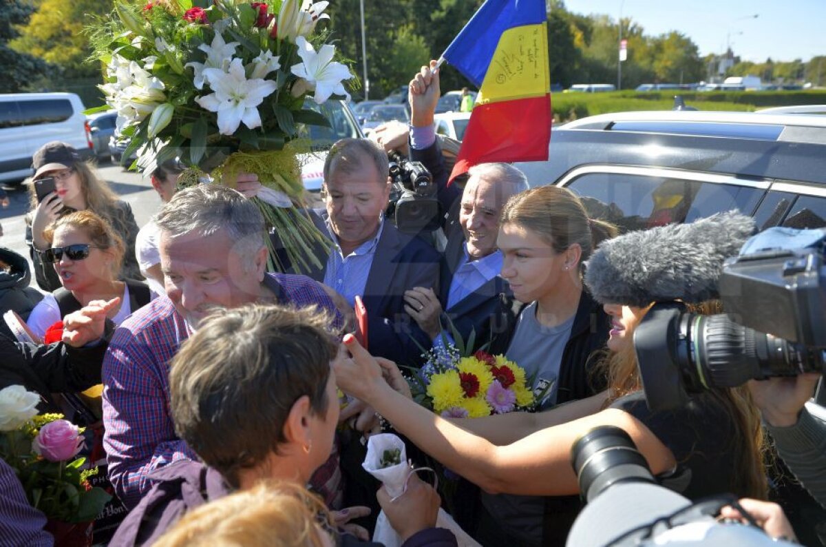 Simona Halep a revenit în România » Primele declarații ale liderului mondial: "Cel mai frumos mesaj a fost de la Serena!"
