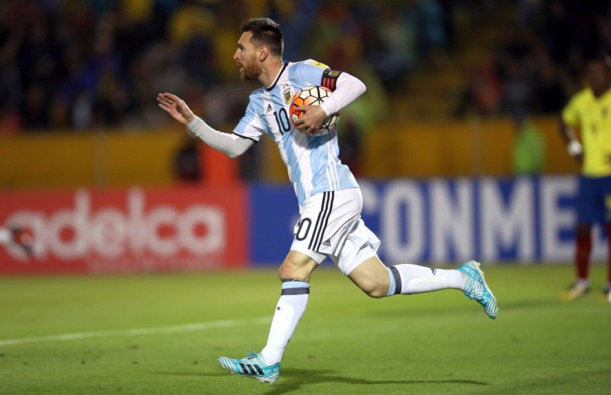 VIDEO și FOTO » Ecuador - Argentina 1-3 » MESSI, MESSI, MESSI! Hattrick-ul superstarului duce "pumele" în Rusia, la CM 2018! Cifre fabuloase la națională pentru căpitan