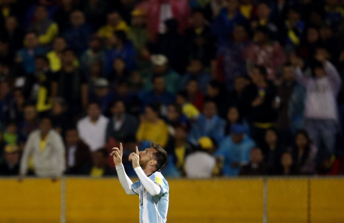 VIDEO și FOTO » Ecuador - Argentina 1-3 » MESSI, MESSI, MESSI! Hattrick-ul superstarului duce "pumele" în Rusia, la CM 2018! Cifre fabuloase la națională pentru căpitan