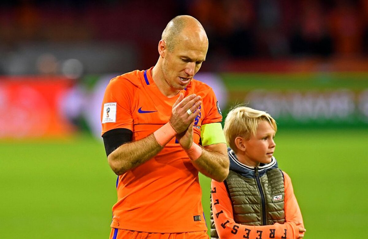 FOTO+VIDEO Meciul cu Suedia, ultimul pentru Robben la echipa naţională » Retragere în lacrimi pentru căpitanul Olandei 