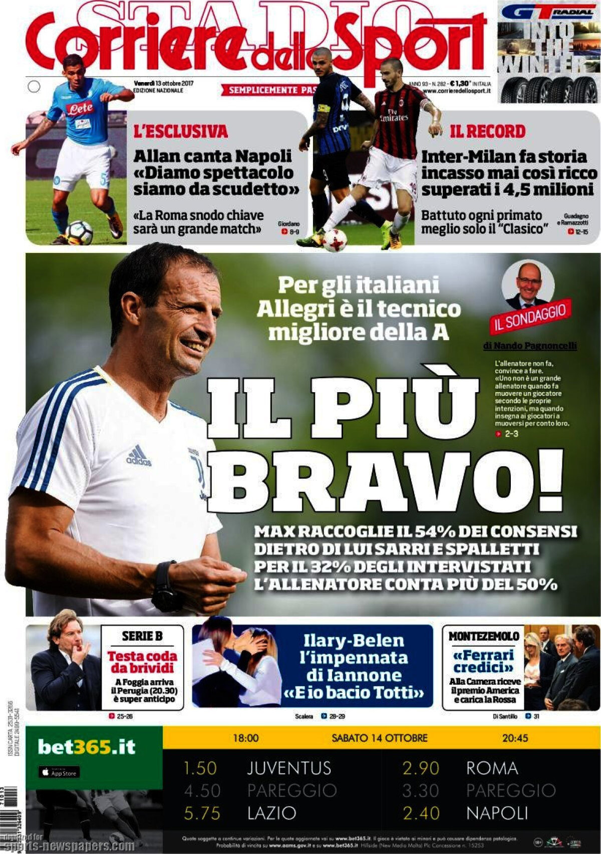 Ce scriu azi ziarele de sport din lume (13 octombrie 2017)