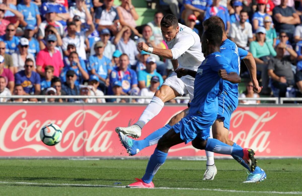 FOTO + VIDEO Ronaldo o salvează pe Real de un nou pas greșit » Madrilenii au câștigat cu emoții pe terenul lui Getafe