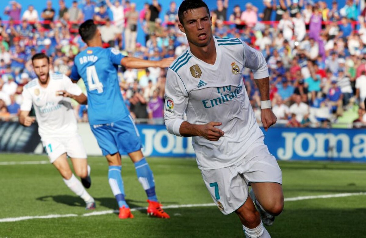 FOTO + VIDEO Ronaldo o salvează pe Real de un nou pas greșit » Madrilenii au câștigat cu emoții pe terenul lui Getafe