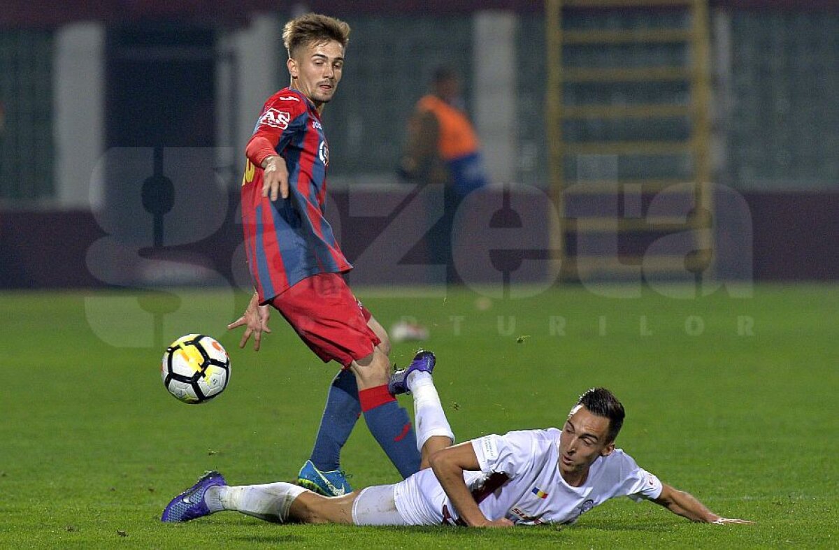 VIDEO + FOTO A fost derby în Giulești! Academia Rapid - Steaua, ciocnire cu goluri, eliminări și 10.000 de oameni în tribune
