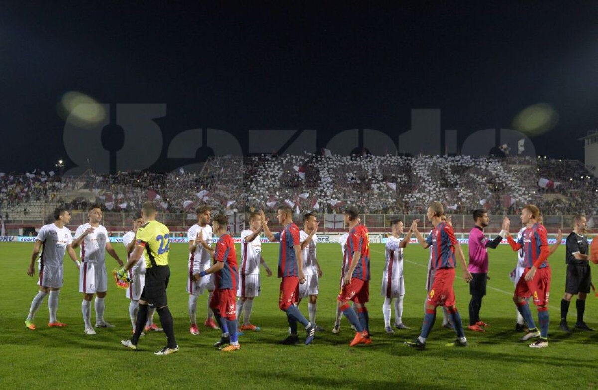 GALERIE FOTO Atunci când suporterii reînvie tradiția » 11.000 de oameni au creat o atmosferă incendiară la marele derby Rapid - Steaua, 1-1 