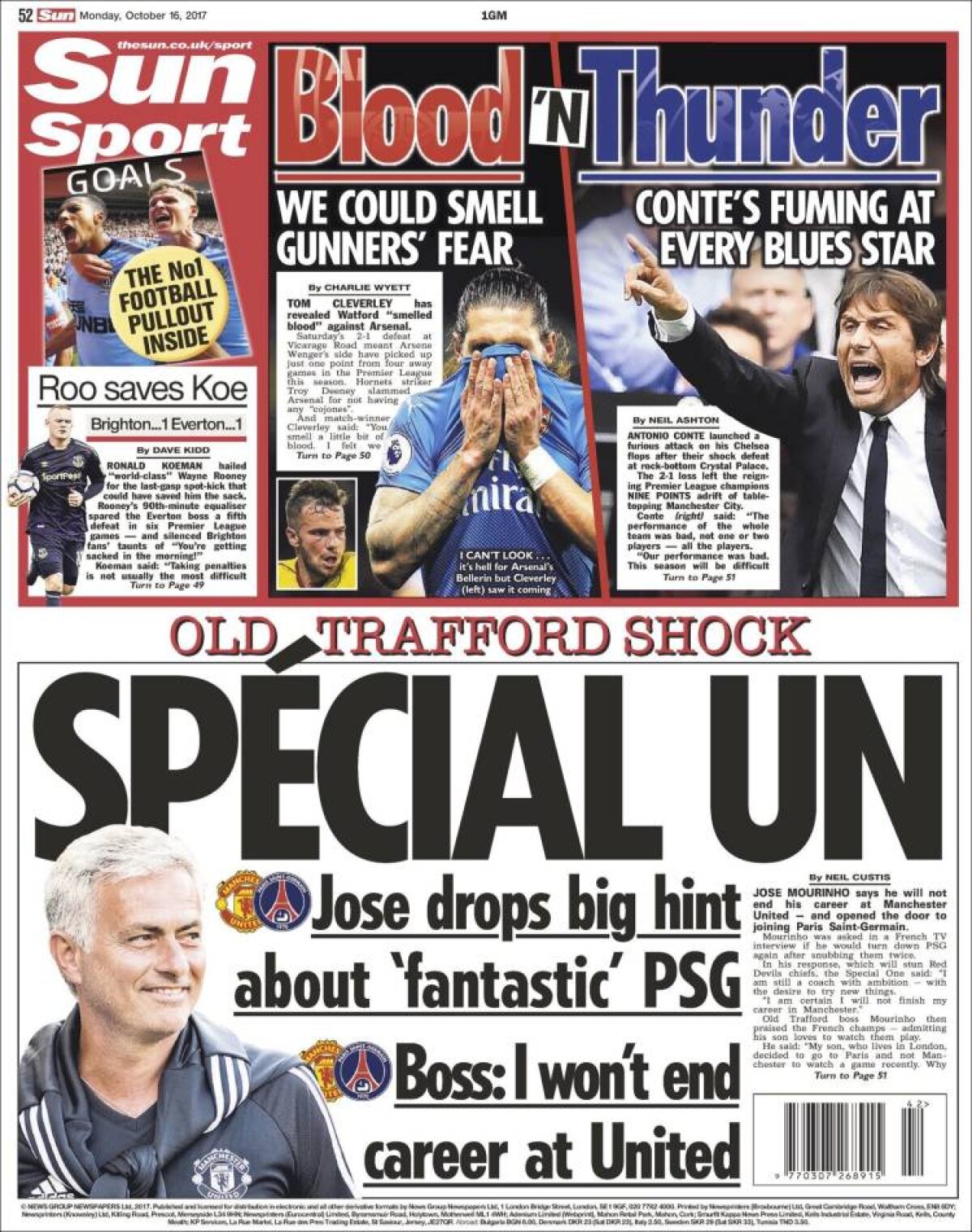 Ce scriu azi ziarele de sport din lume (16 octombrie 2017)