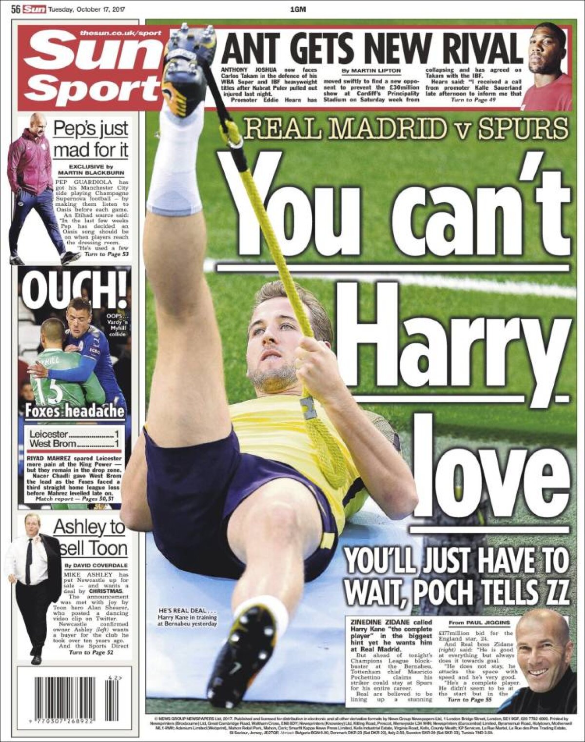 Ce scriu azi ziarele de sport din lume (17 octombrie 2017)