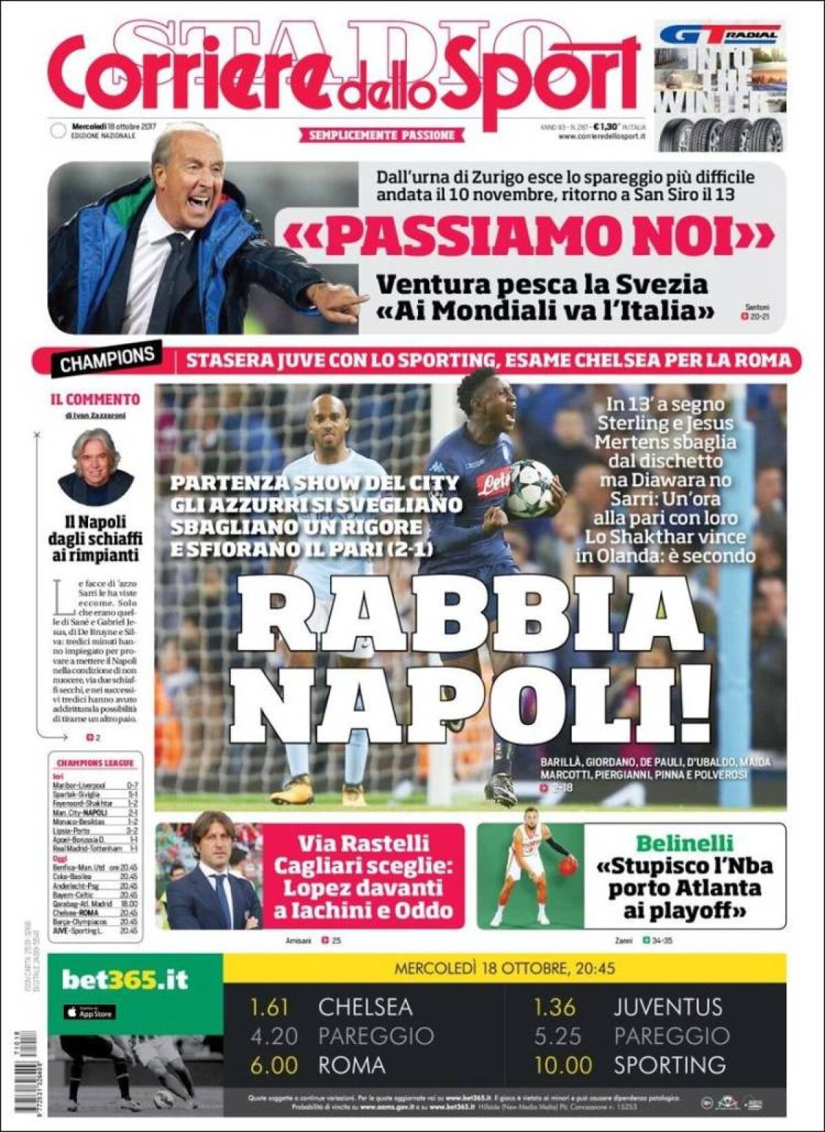 Ce scriu azi ziarele de sport din lume (18 octombrie 2017)