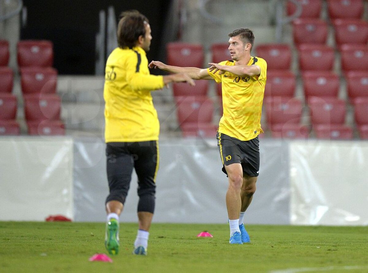 GALERIE FOTO+VIDEO Imagini de la antrenamentul roș-albaștrilor în Israel » Principala problemă a lui Dică, înaintea duelului cu Beer Sheva