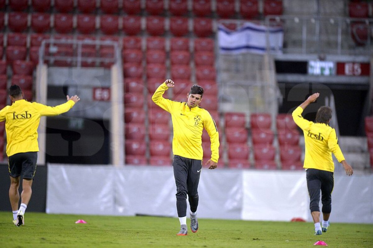 GALERIE FOTO+VIDEO Imagini de la antrenamentul roș-albaștrilor în Israel » Principala problemă a lui Dică, înaintea duelului cu Beer Sheva