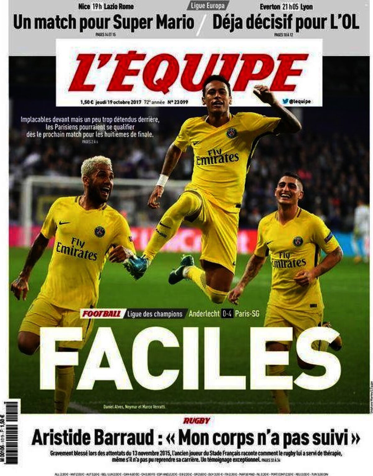 Ce scriu azi ziarele de sport din lume (19 octombrie 2017)