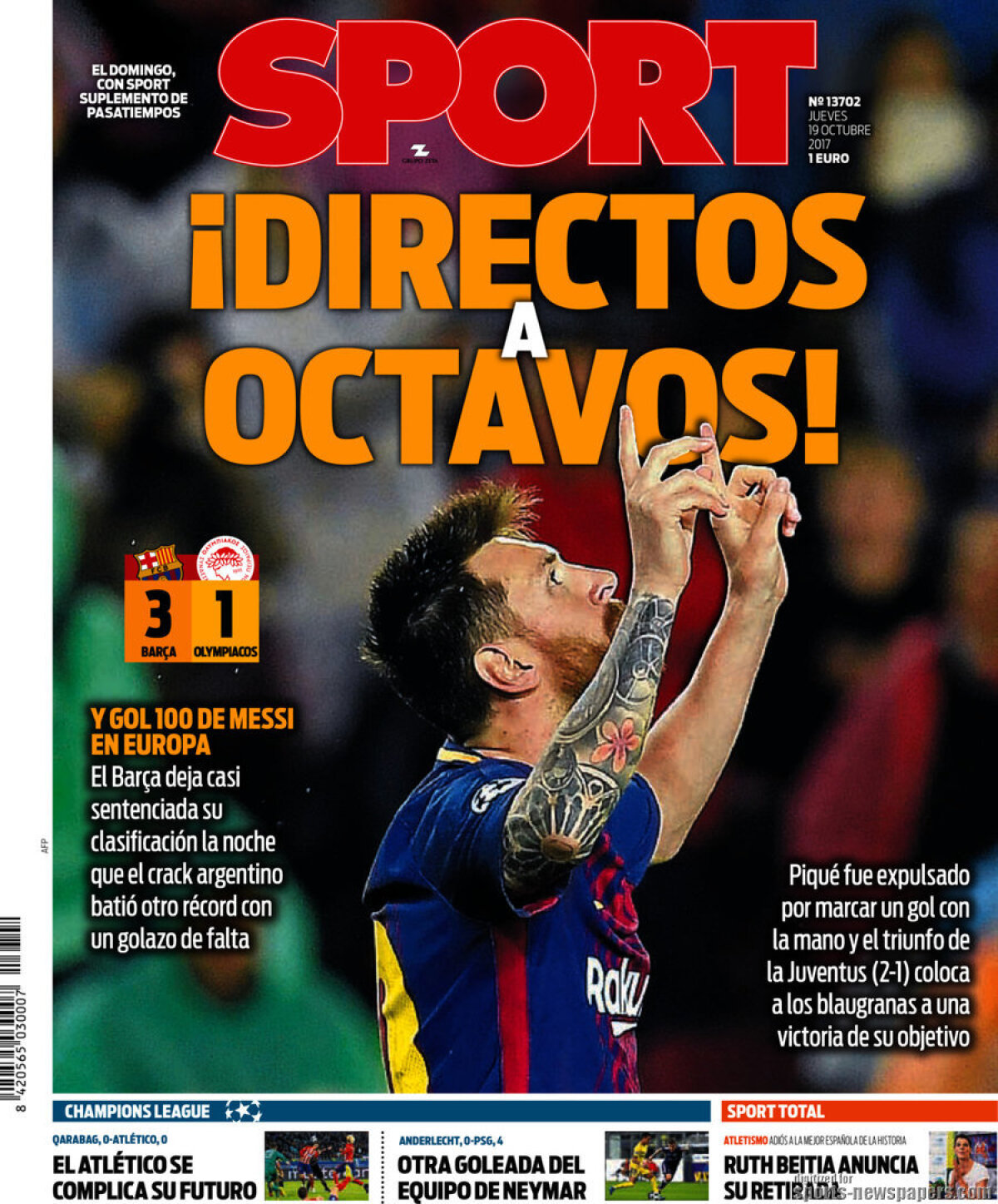 Ce scriu azi ziarele de sport din lume (19 octombrie 2017)