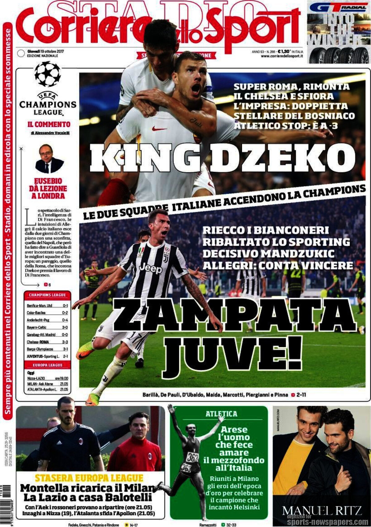 Ce scriu azi ziarele de sport din lume (19 octombrie 2017)