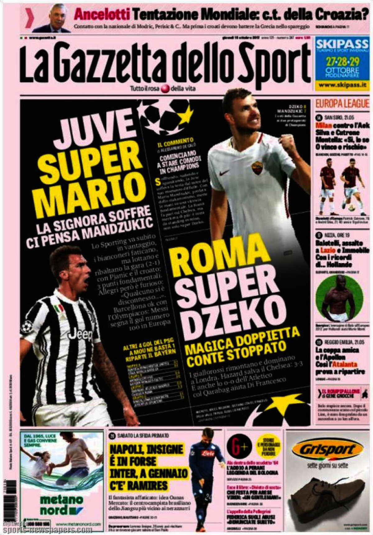 Ce scriu azi ziarele de sport din lume (19 octombrie 2017)