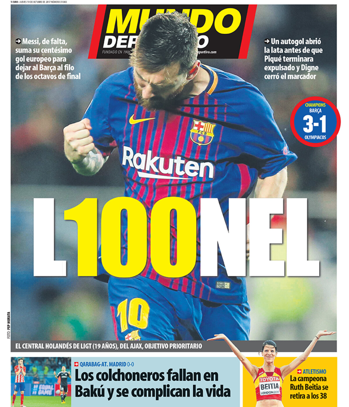 "L100NEL" » Messi a ajuns o cifră uluitoare în cupele europene, după Barcelona - Olympiacos 3-1