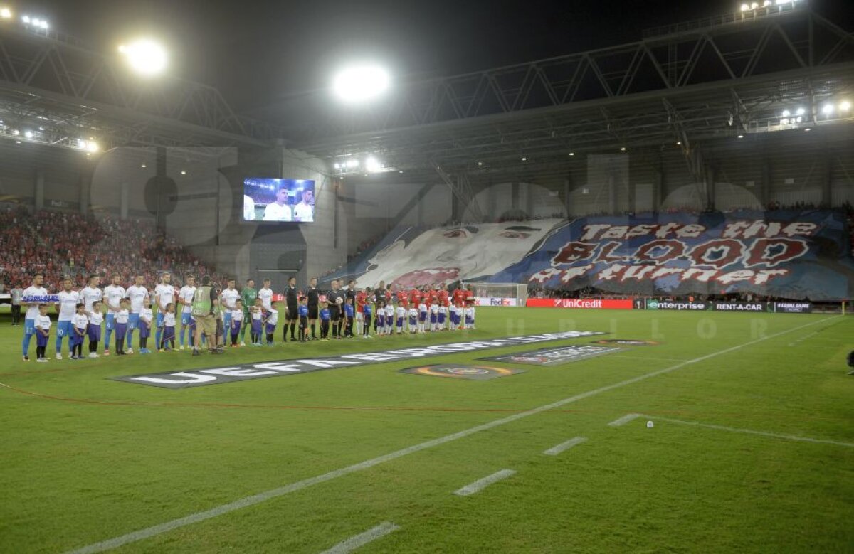 GALERIE FOTO Povestea din spatele mega-coregrafiei de la Hapoel Beer Sheva - FCSB: "Gustați sângele lui Turner"