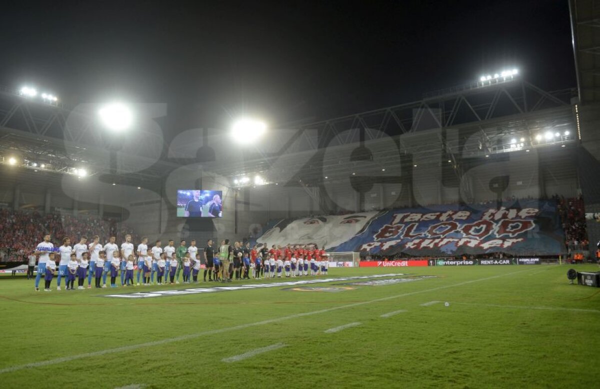 GALERIE FOTO Povestea din spatele mega-coregrafiei de la Hapoel Beer Sheva - FCSB: "Gustați sângele lui Turner"