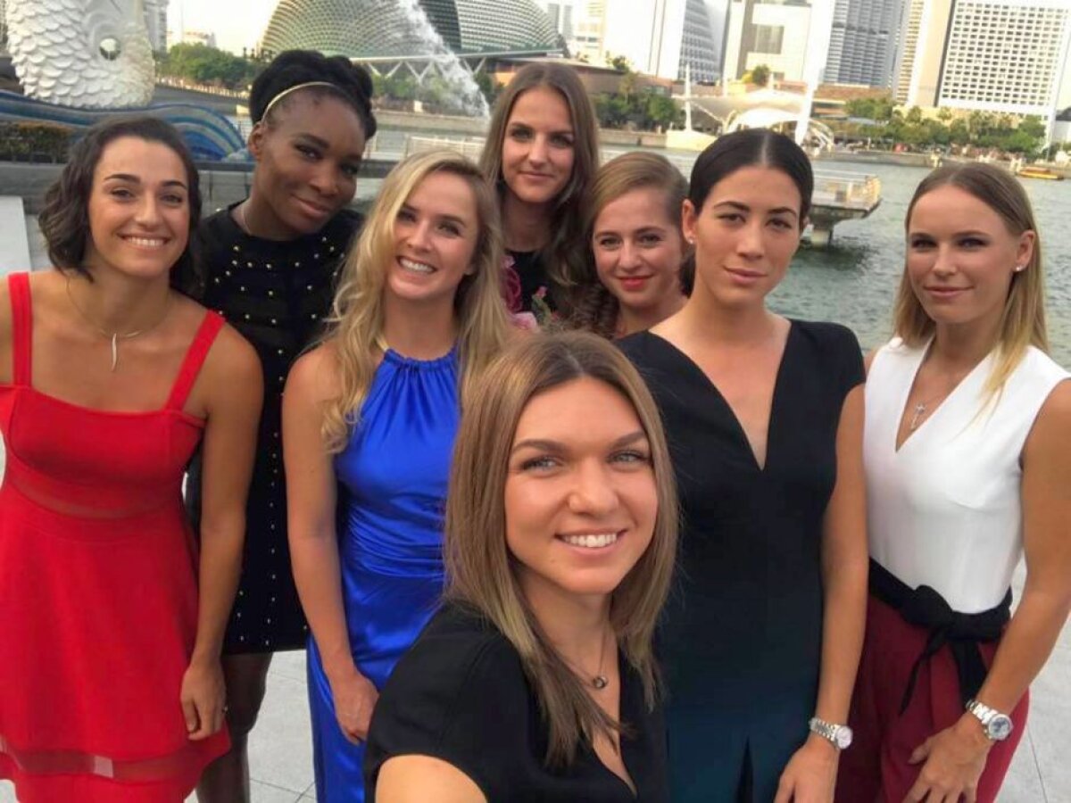 FOTO Cel mai tare selfie de la Singapore » Simona Halep a dat startul pozelor la Turneul Campioanelor