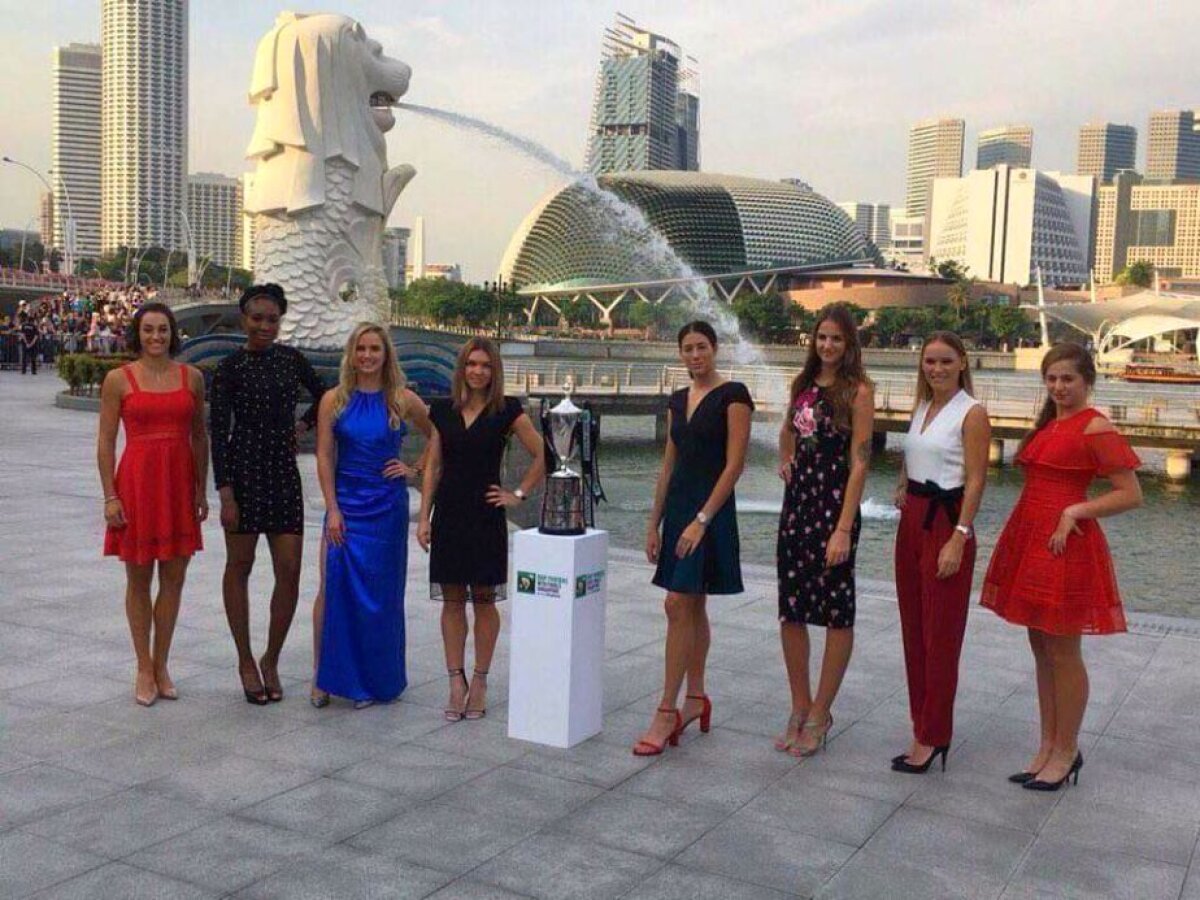 FOTO Cel mai tare selfie de la Singapore » Simona Halep a dat startul pozelor la Turneul Campioanelor