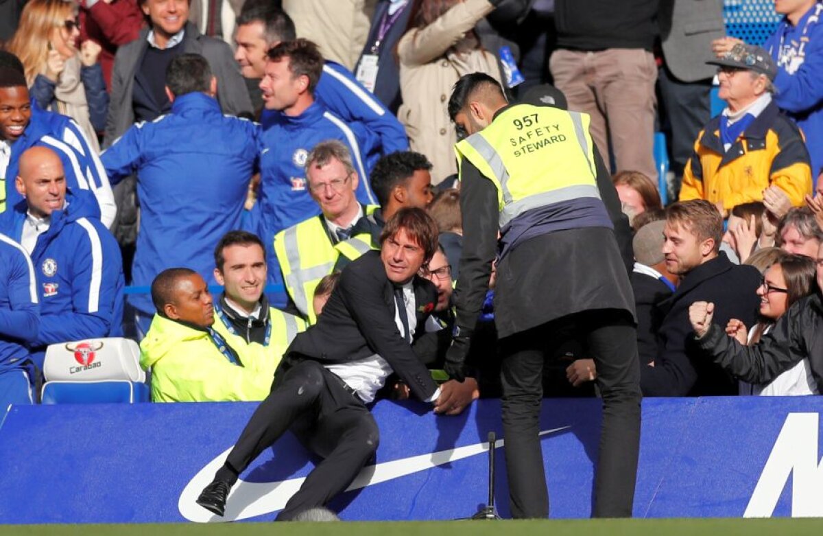 GALERIE FOTO + VIDEO Doar Conte putea face asta! Cum a sărbătorit italianul victoria dramatică a lui Chelsea cu Watford