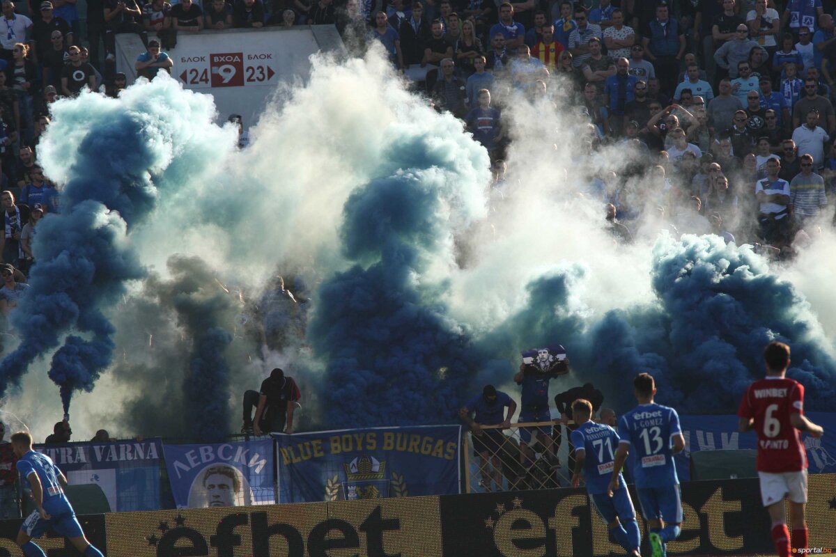 VIDEO + FOTO » Două galerii fantastice » Atmosferă incredibilă la derby-ul Bulgariei, cu 30.000 de oameni în tribune
