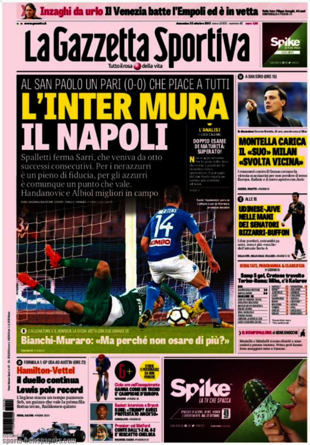 Ce scriu azi ziarele de sport din lume (22 octombrie 2017)