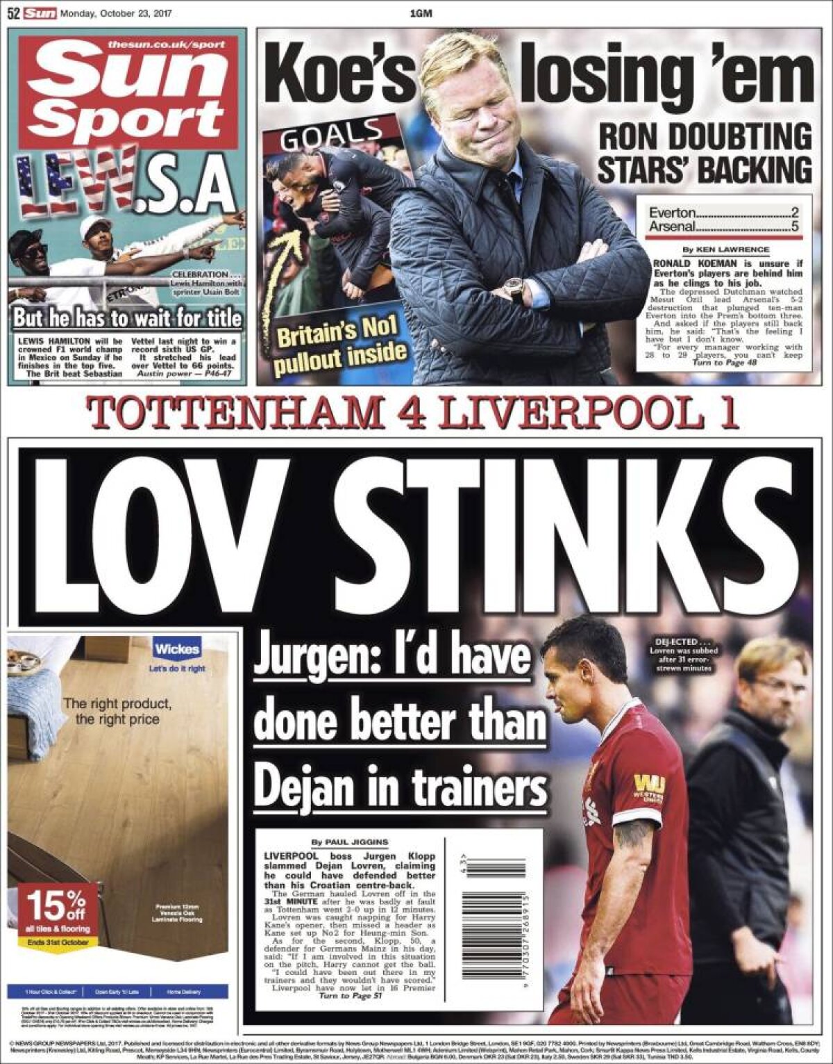 Ce scriu azi ziarele de sport din lume (23 octombrie 2017)