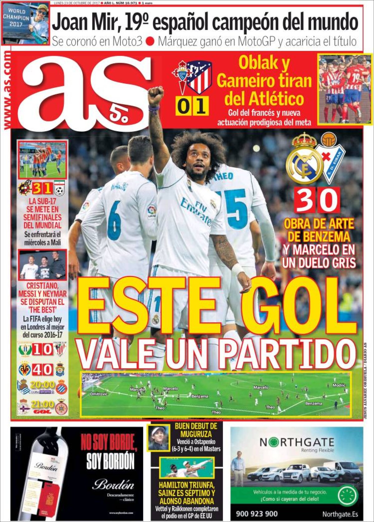 Ce scriu azi ziarele de sport din lume (23 octombrie 2017)