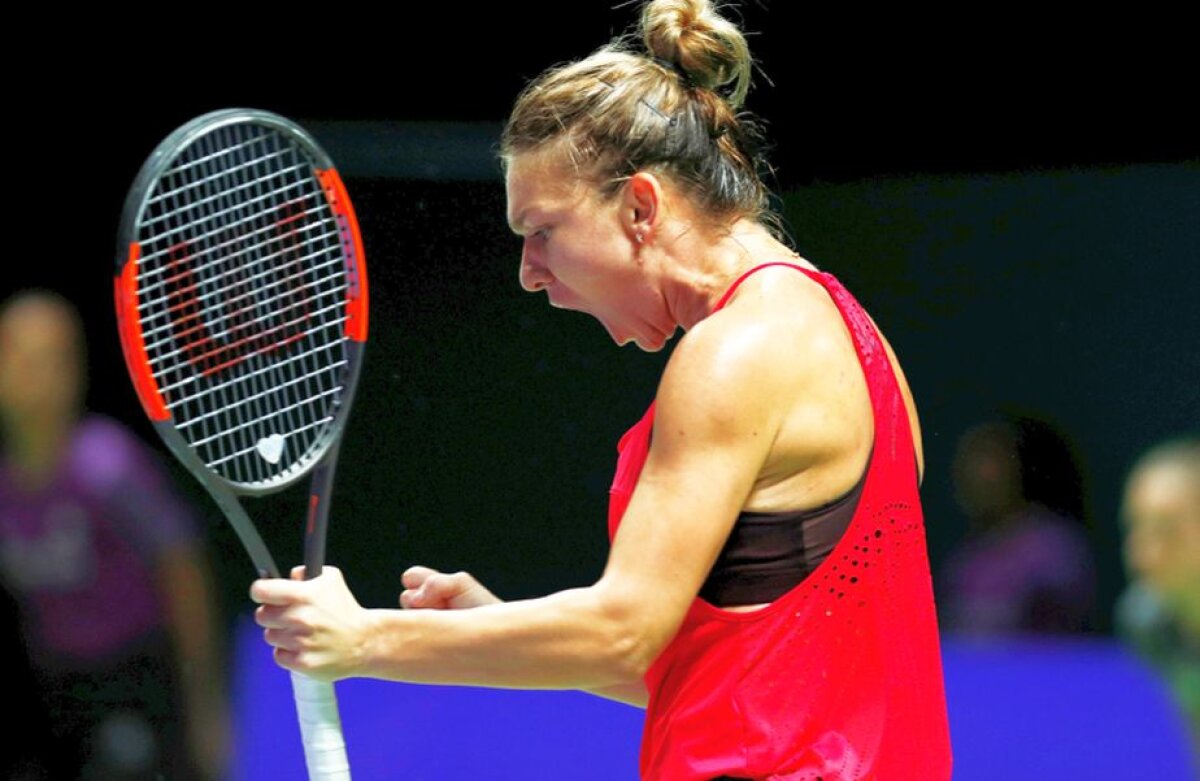 SIMONA HALEP - CAROLINE GARCIA  6-4, 6-2 // FOTO + VIDEO Mingi nerăbdătoare » Prima victorie la Singapore! Liderul mondial Simona Halep, lecție de tenis contra Carolinei Garcia