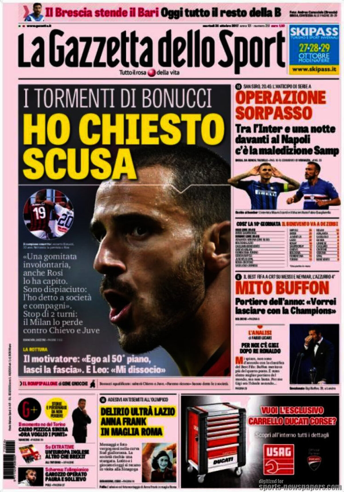 Ce scriu azi ziarele de sport din lume (24 octombrie 2017)