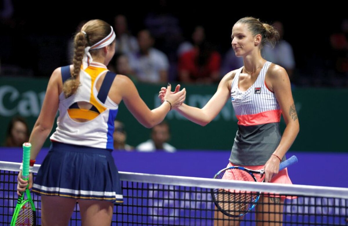 VIDEO + FOTO » Rezultatele de azi de la Turneul Campioanelor: Simona Halep a scăpat de Garbine Muguruza în lupta pentru locul 1 WTA la finalul anului