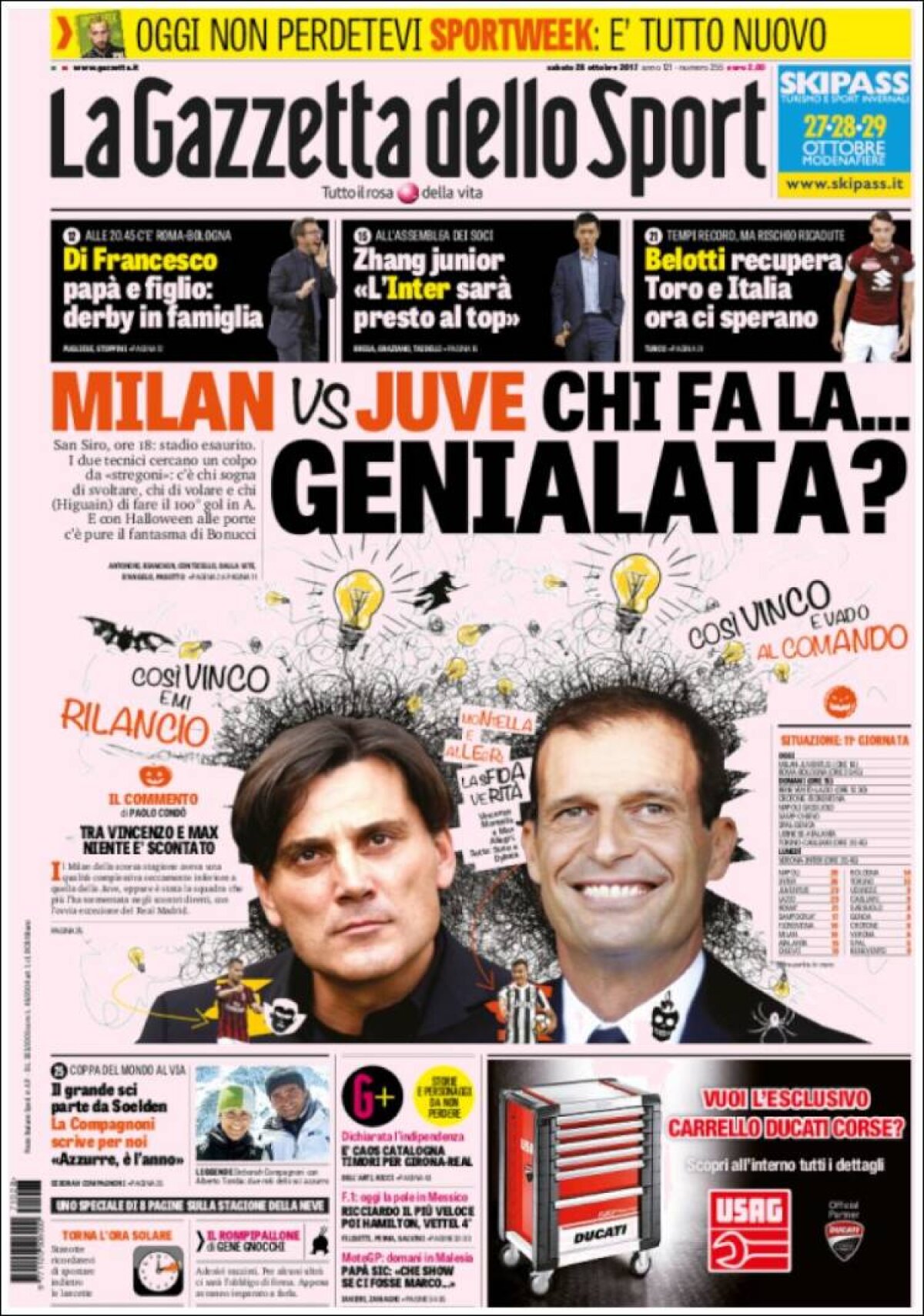 Ce scriu azi ziarele de sport din lume (28 octombrie 2017)