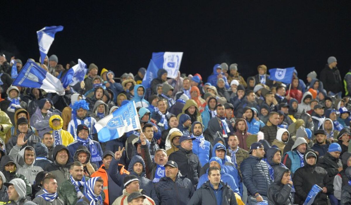 FOTO Gest neașteptat al oltenilor! Ce a apărut pe tabela stadionului din Severin