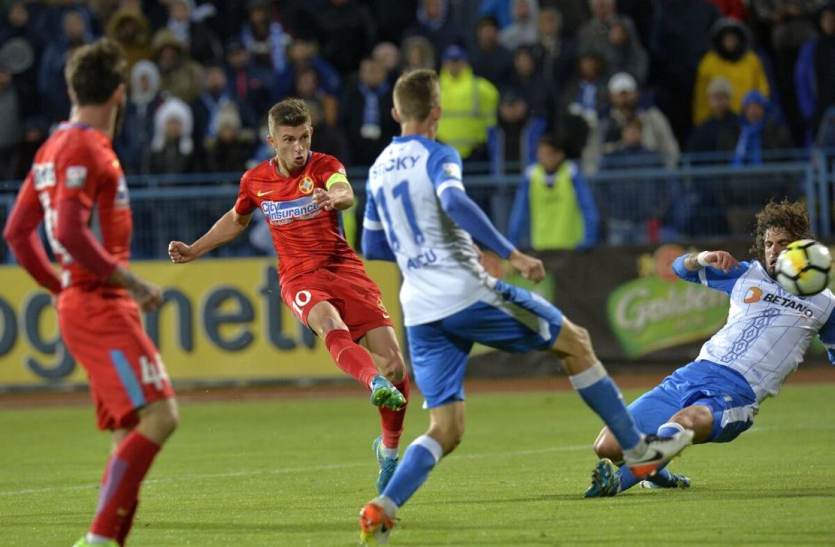 VIDEO+FOTO » FCSB se impune spectaculos cu CSU Craiova, 5-2, și devine lider în Liga 1!