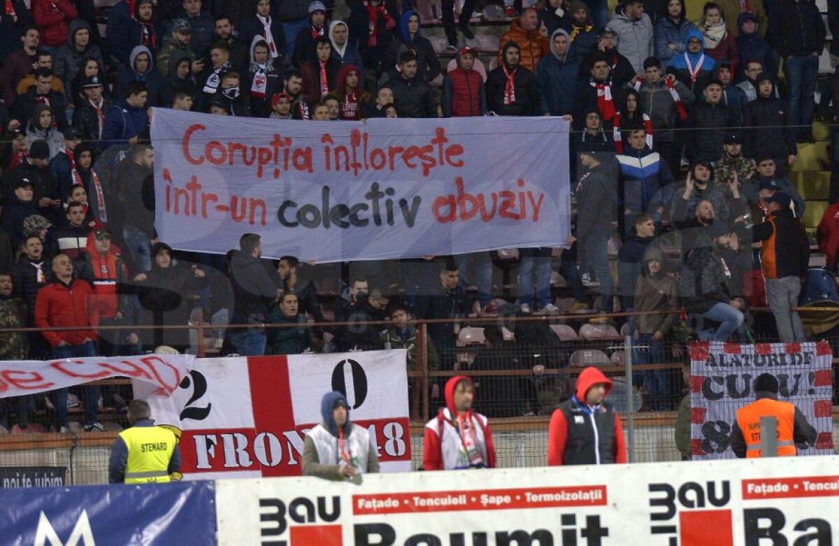FOTO Suporterii lui Dinamo au comemorat doi ani de la Colectiv prin mesaje speciale » Au asistat la o nouă rușine, la fel ca în 2015