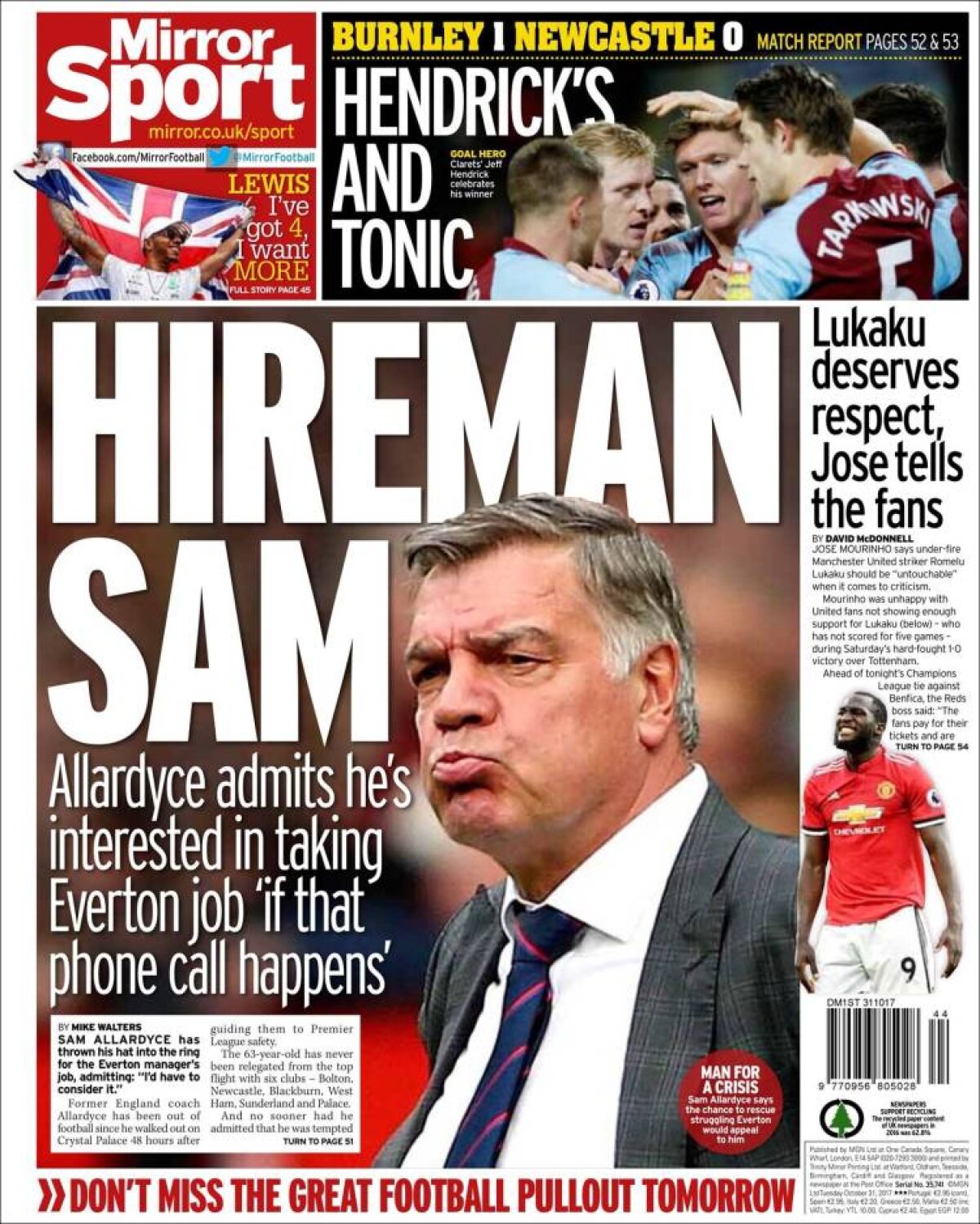 Ce scriu azi ziarele de sport din lume (31 octombrie 2017)