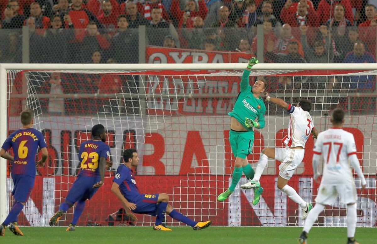 FOTO + VIDEO Surprize uriaşe în Liga Campionilor: Barcelona s-a împiedicat pe terenul lui Olympiakos, Chelsea a fost zdrobită de Roma » PSG, prima echipă calificată în optimi