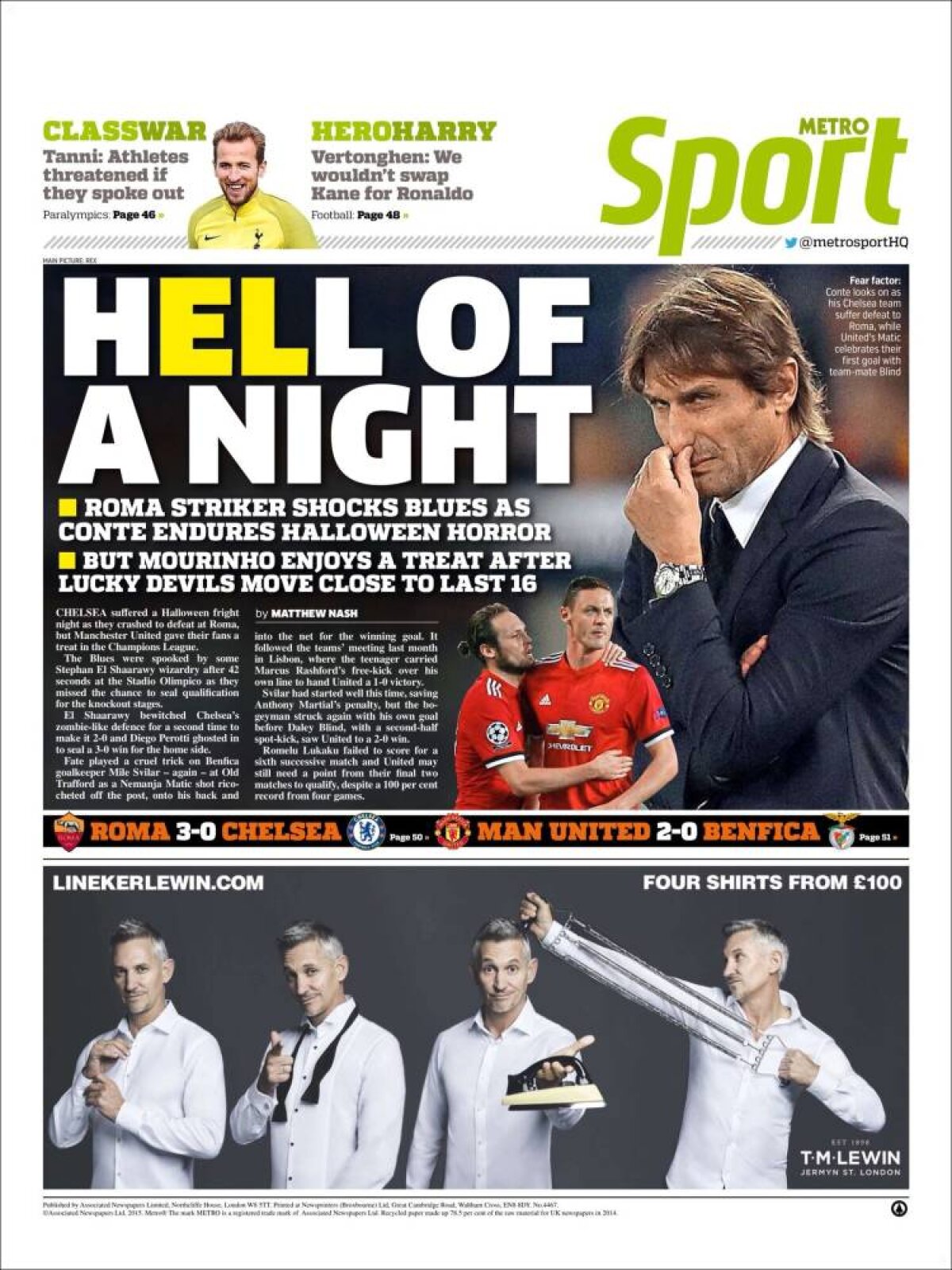 Ce scriu azi ziarele de sport din lume (1 noiembrie 2017)