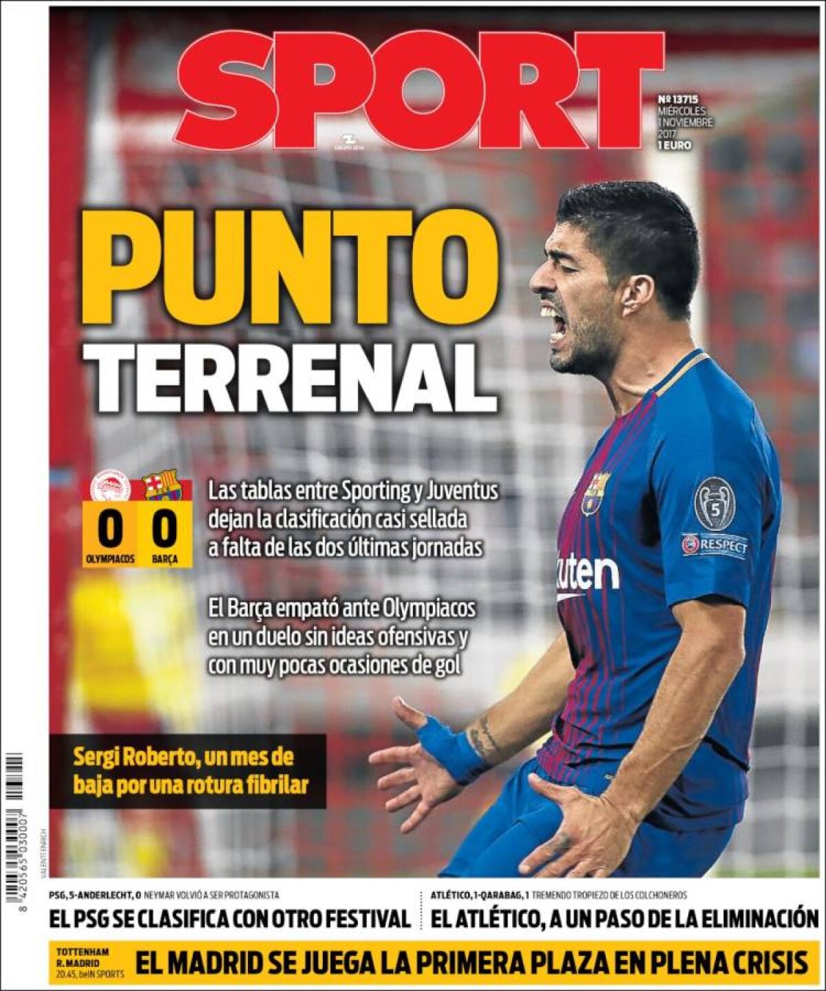 Ce scriu azi ziarele de sport din lume (1 noiembrie 2017)