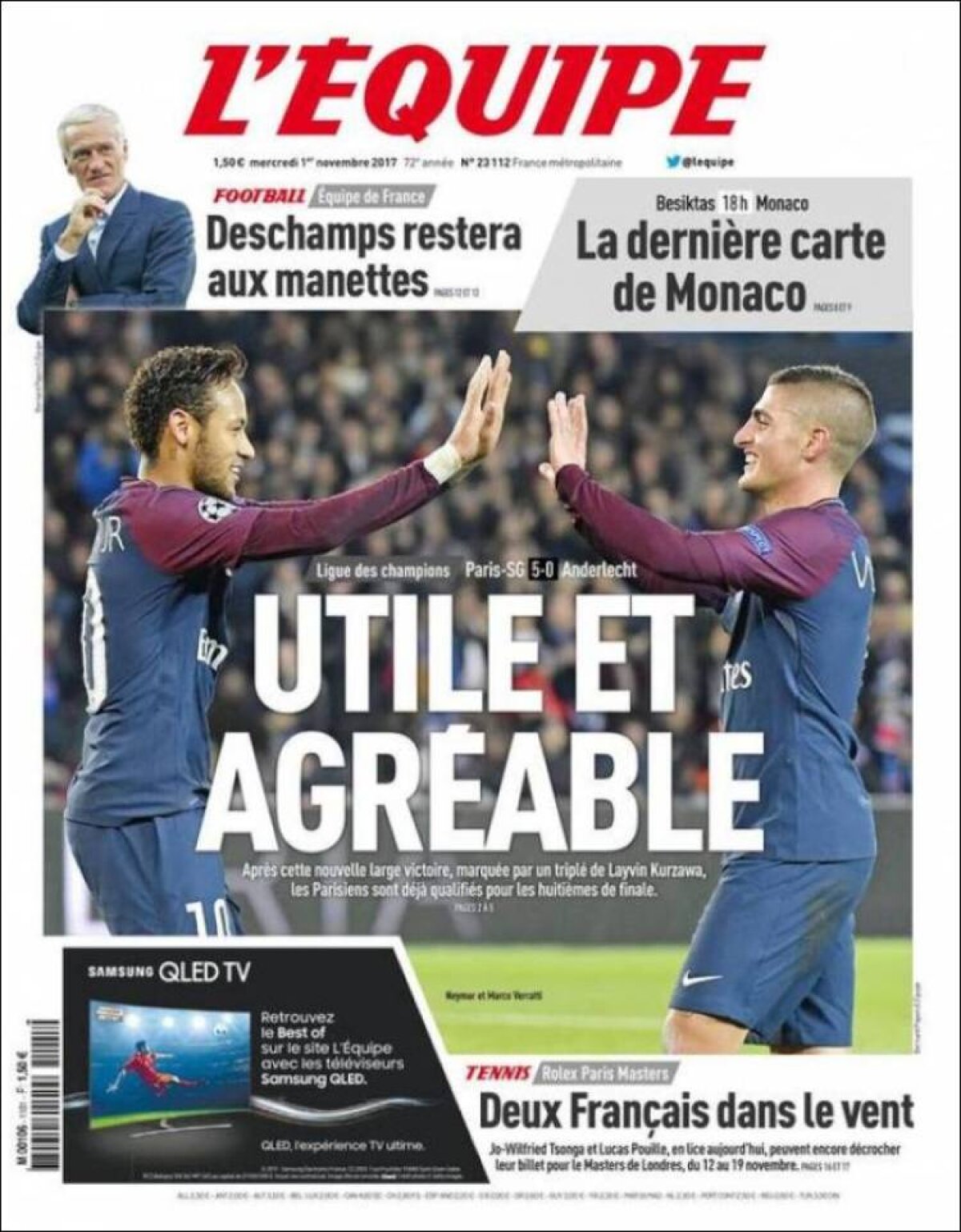 Ce scriu azi ziarele de sport din lume (1 noiembrie 2017)