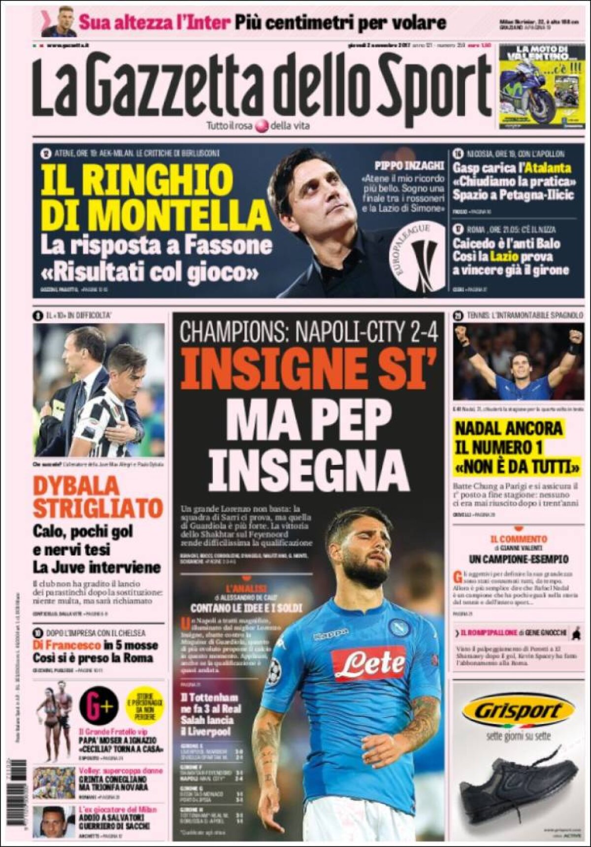 Ce scriu azi ziarele de sport din lume (2 noiembrie 2017)