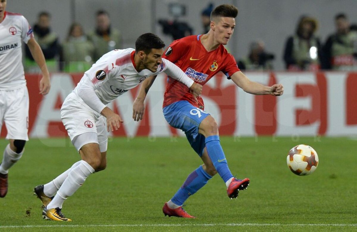 VIDEO + FOTO » FCSB, vestitoarea primăverii! Echipa roș-albastră a terminat la egalitate, 1-1 cu Beer Sheva și s-a calificat în 16-imile Europa League